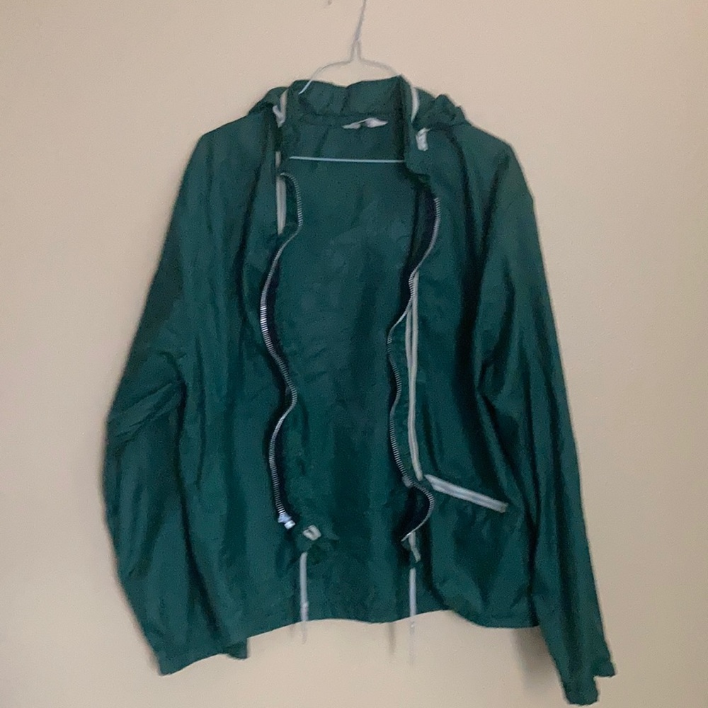 1970s Men’s Green windbreaker size Large
